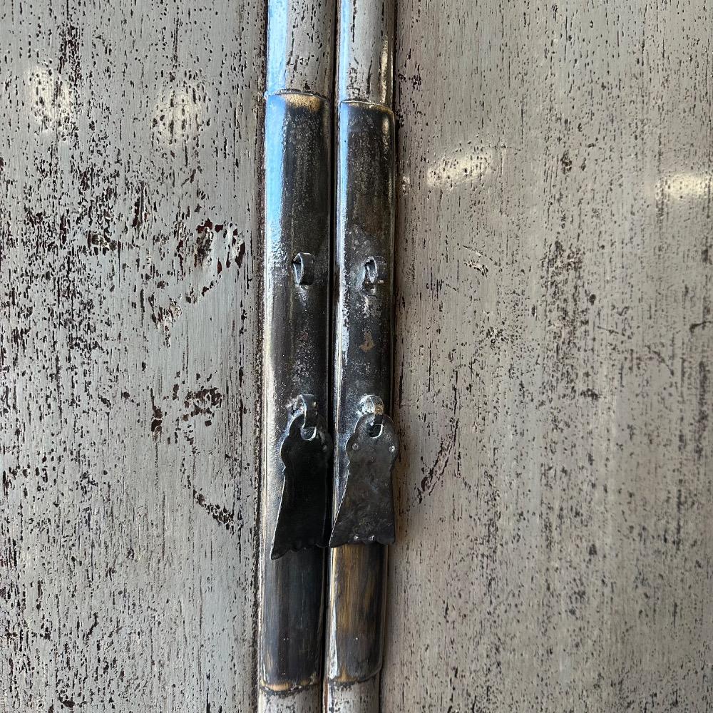 Authentieke hoogglans 2 deurskast oud Jade olijf groen