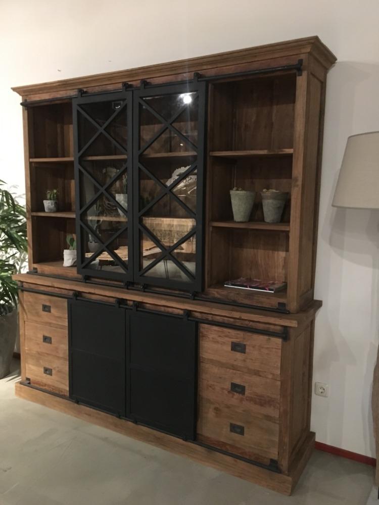 Buffetkast Luuk teak  industrieel 