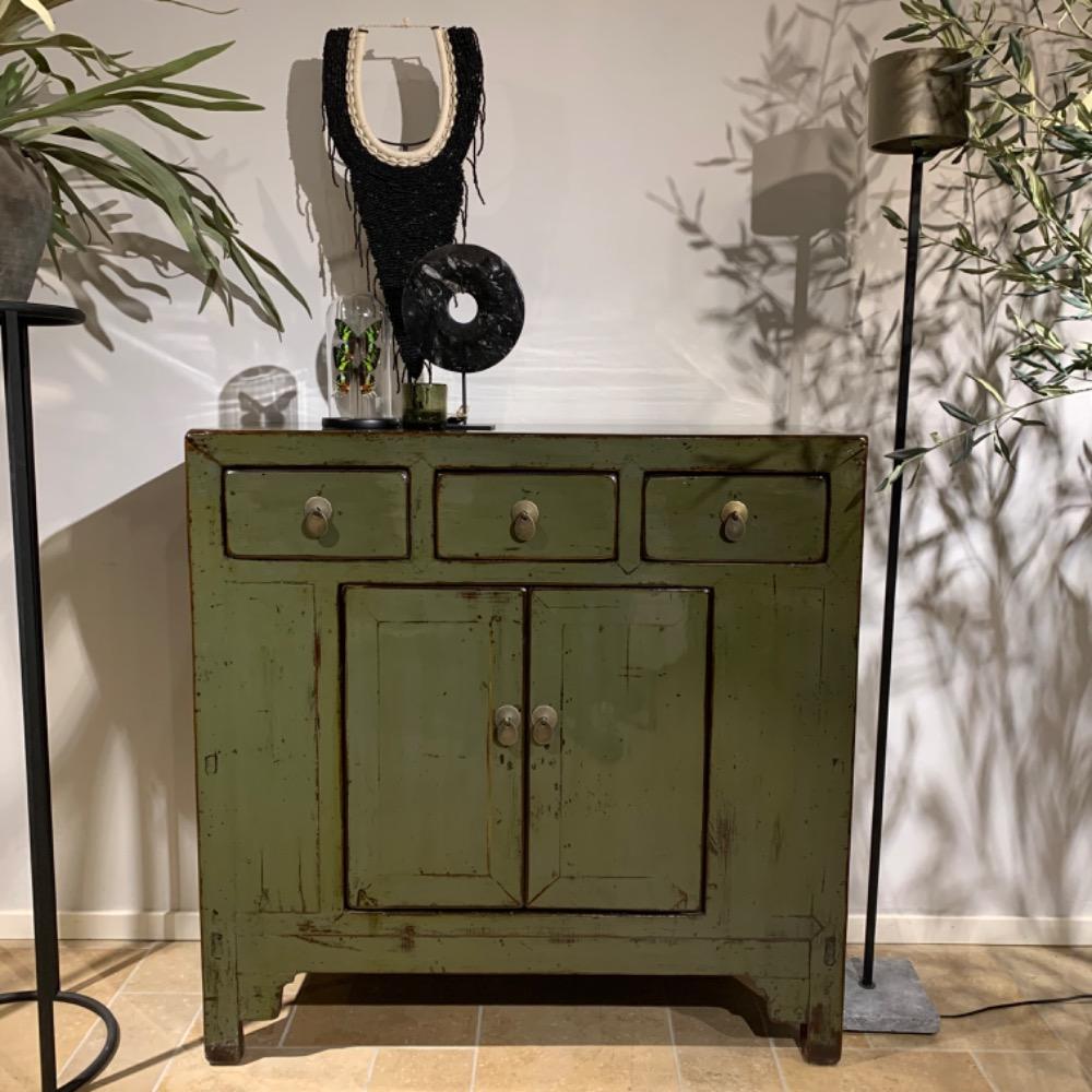 Commode smal groen 
