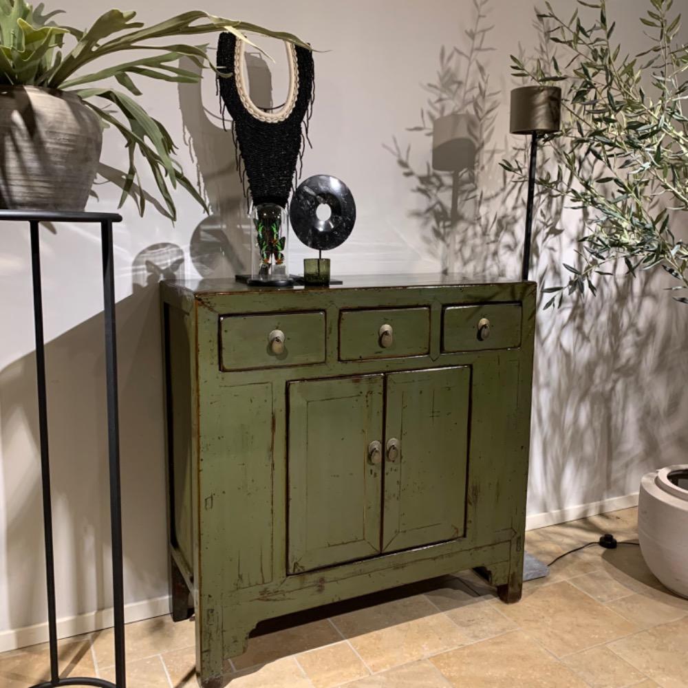 Commode smal groen 