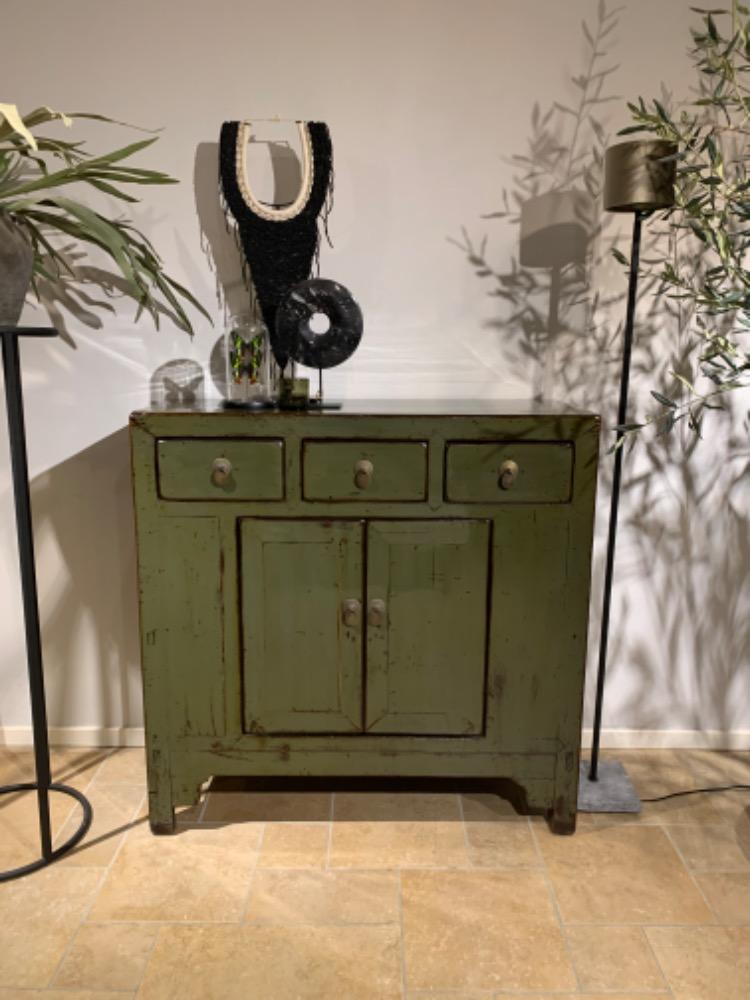 Commode smal groen 