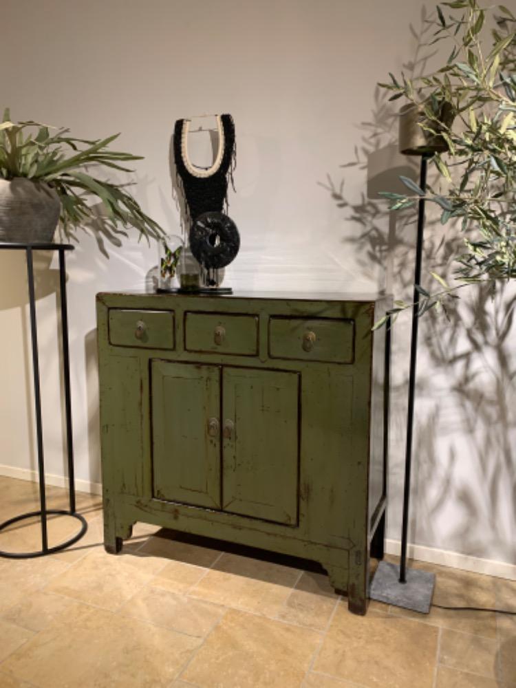 Commode smal groen 