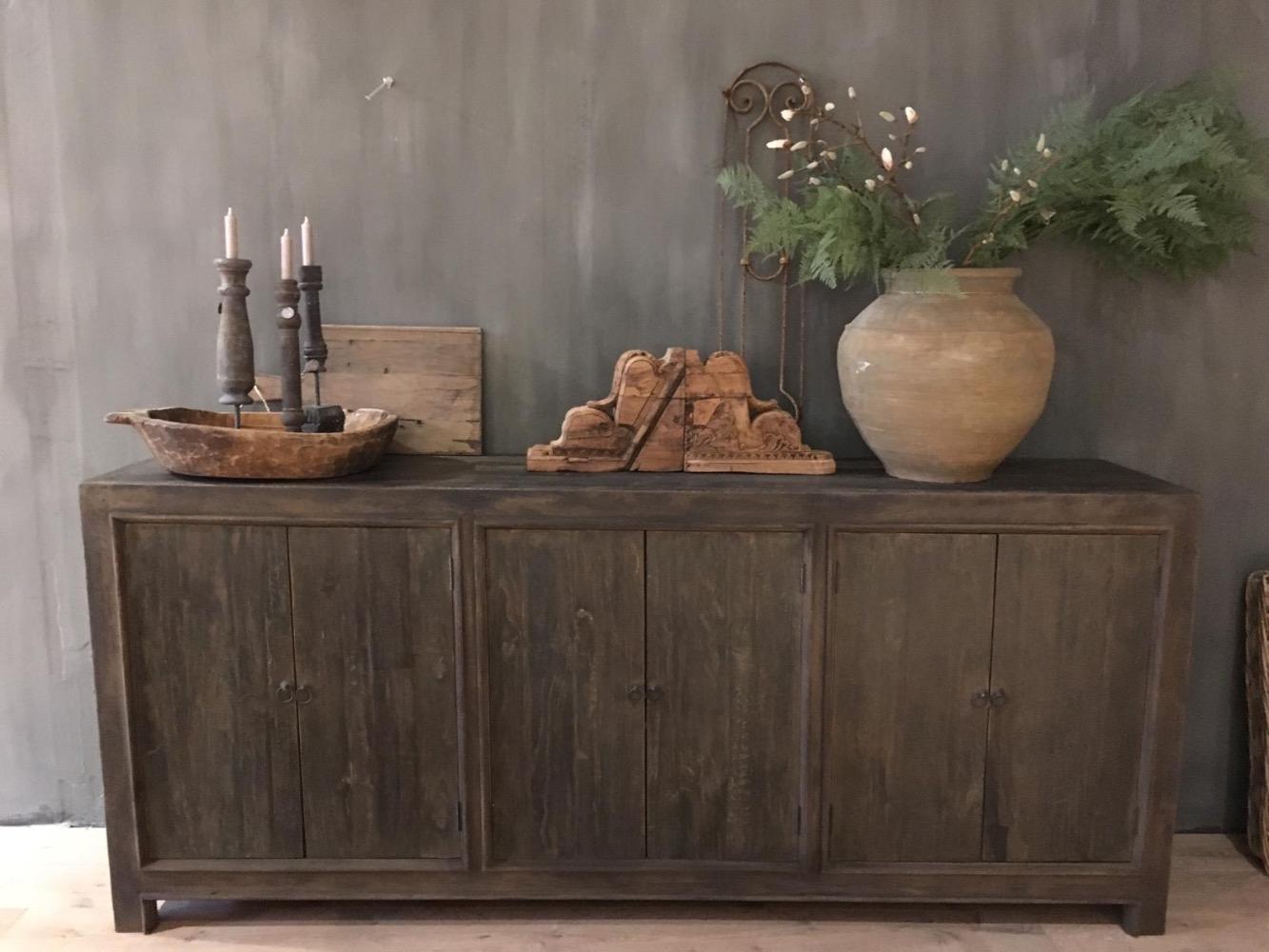 Dressoir vergrijst 6 deurs