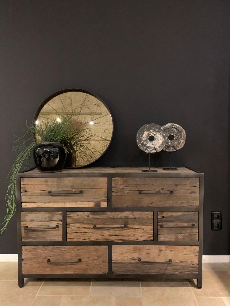 Dressoir 7 lade oud hout