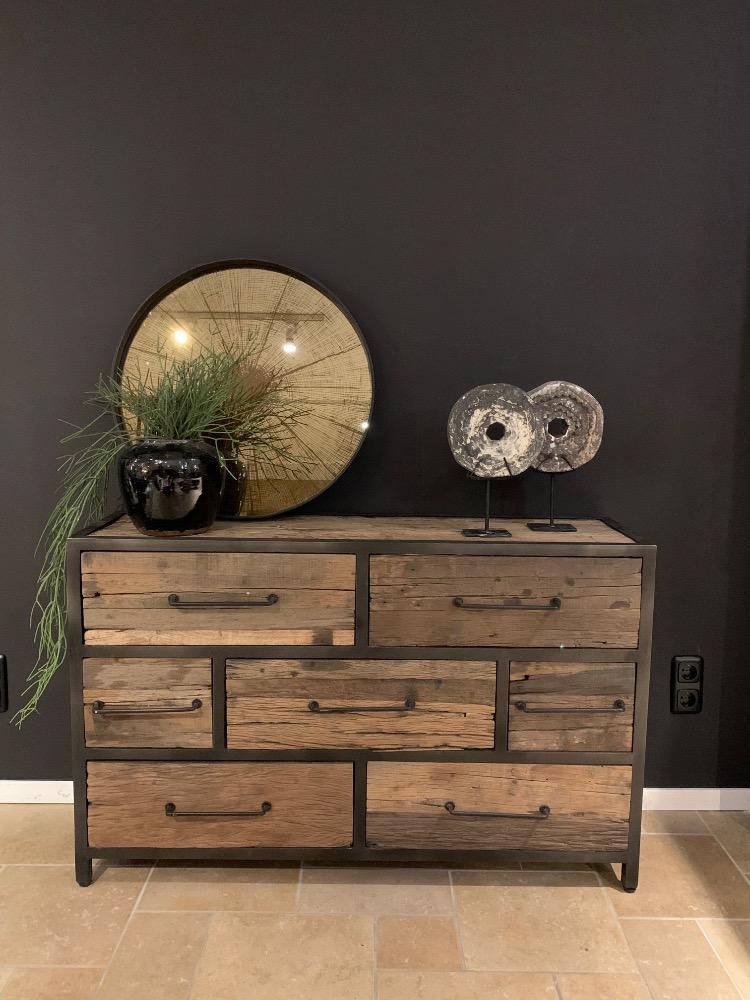 Dressoir 7 lade oud hout