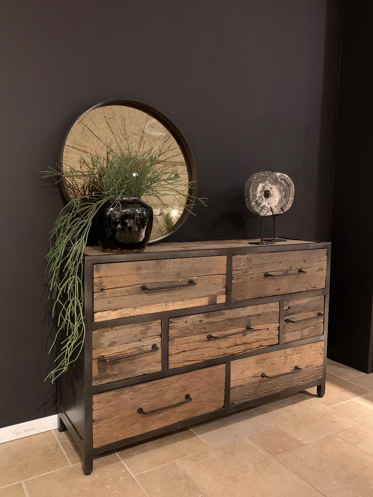 Dressoir 7 lade oud hout