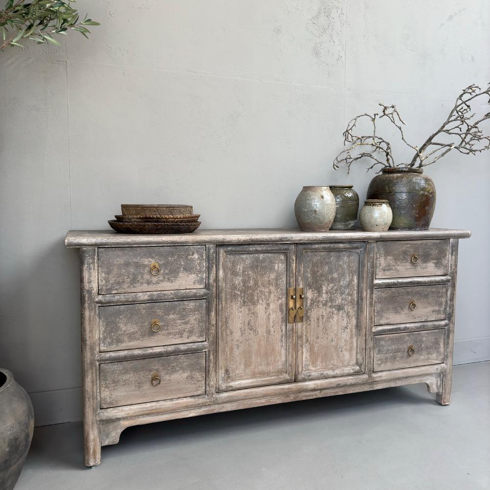 Dressoir vintage old grey 