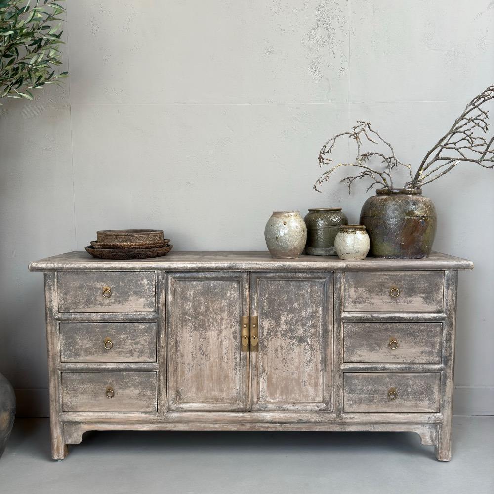 Dressoir vintage old grey 
