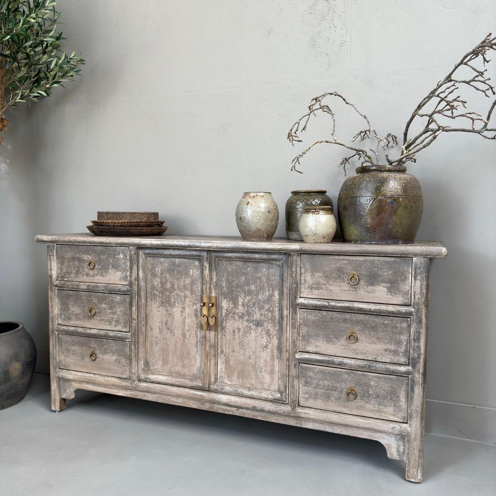 Dressoir vintage old grey 