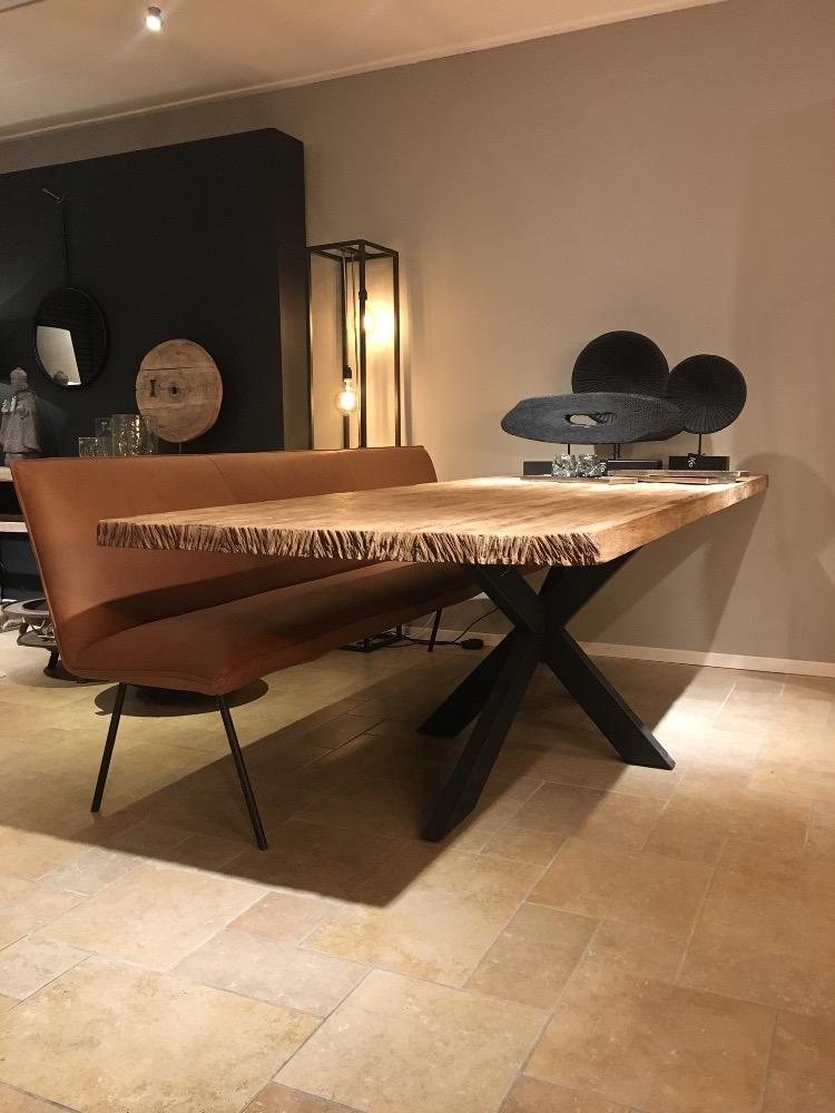 Eettafel teak met spinpoot