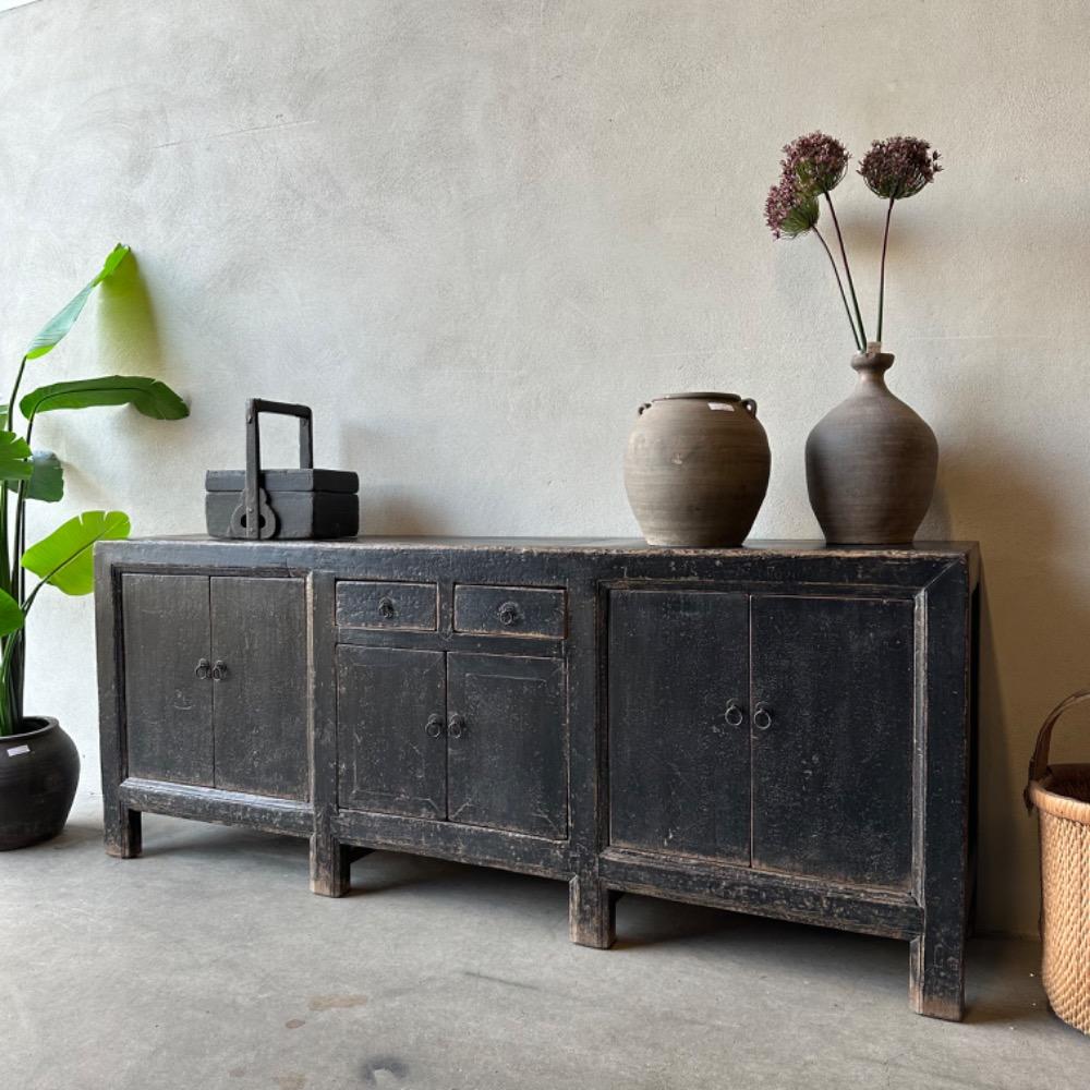 Gaaf origineel dressoir Chinees oud elm hout