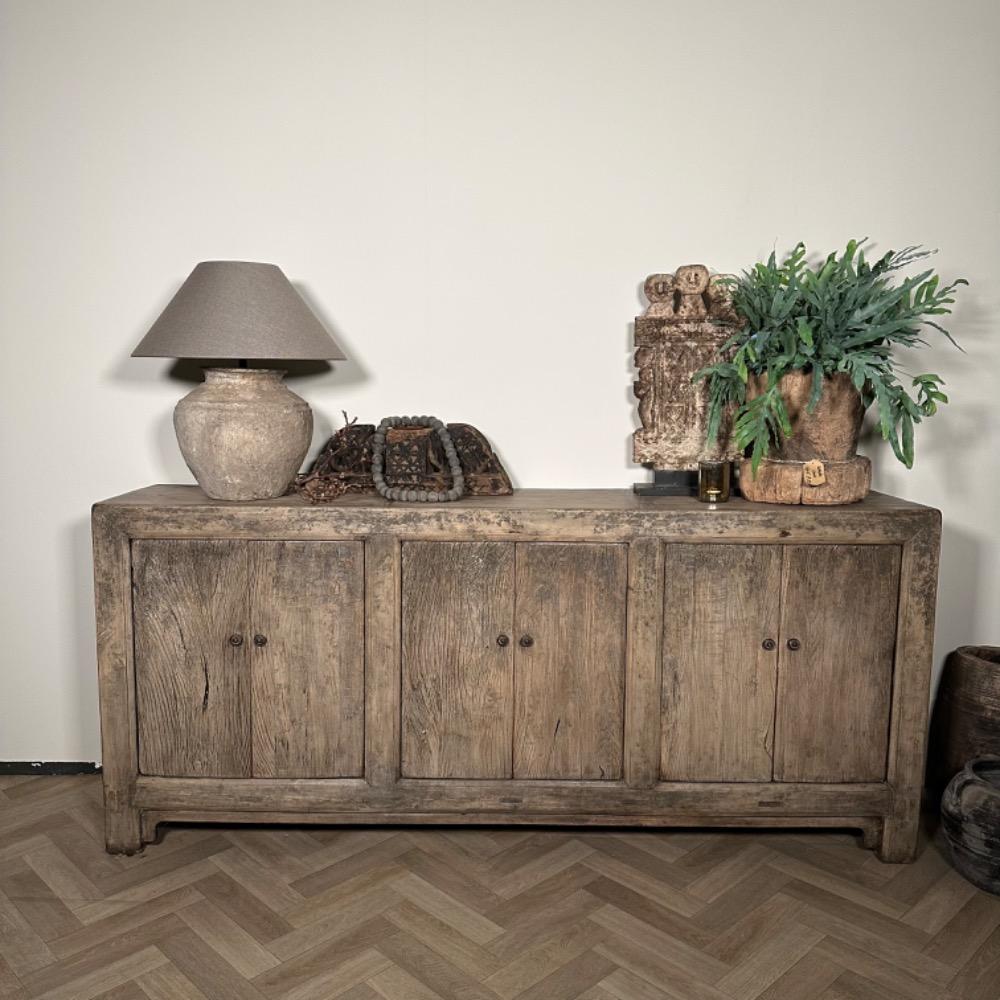 Gaaf origineel  dressoir oud elm hout