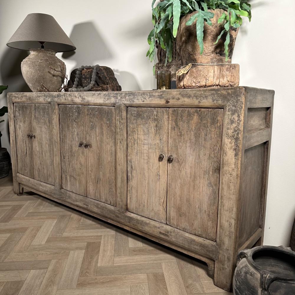 Gaaf origineel  dressoir oud elm hout