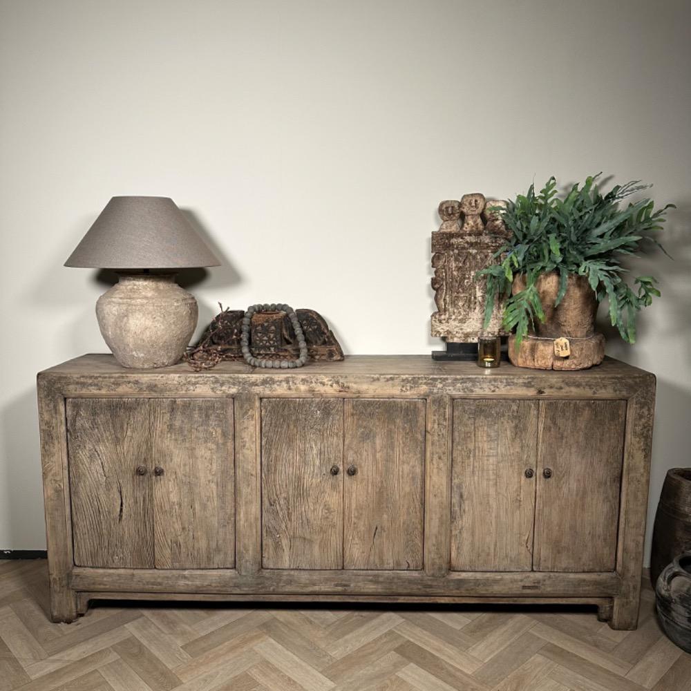 Gaaf origineel  dressoir oud elm hout