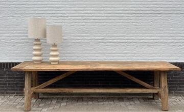 Gave robuuste eiken kloostertafel