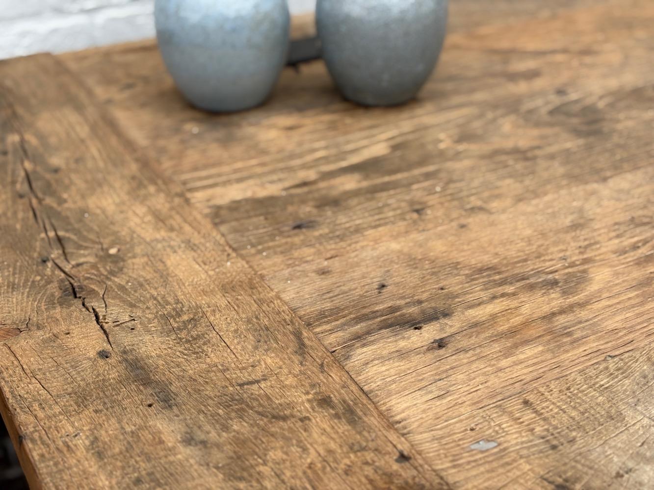 Gave robuuste eiken kloostertafel