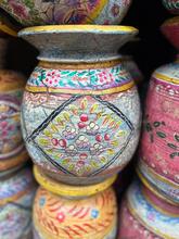 Handbeschilderde melkpotten groot