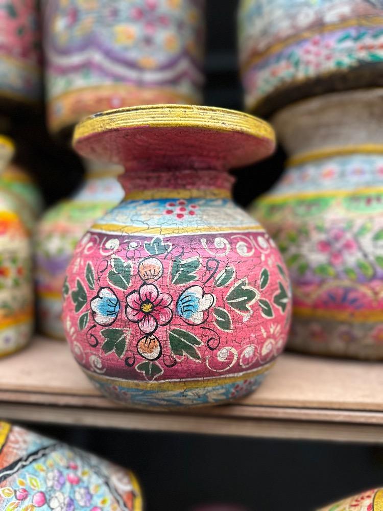 Handbeschilderde melkpotten klein