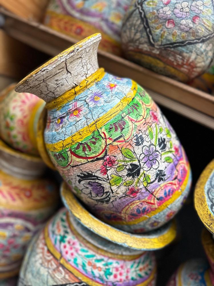 Handbeschilderde melkpotten klein