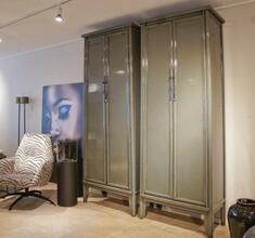 Hoogglans 2 deurskast Babs donker groen