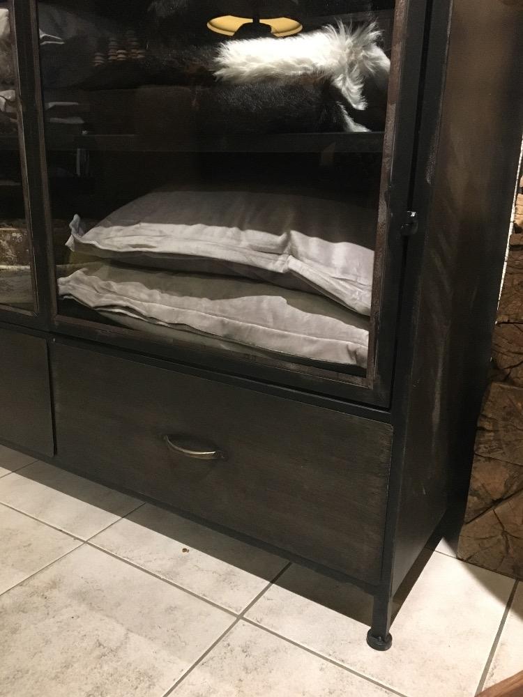 Industriële kast 2 deurs glas