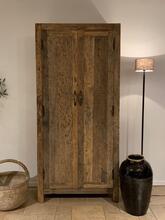 Kast 2 deurs oud hout 