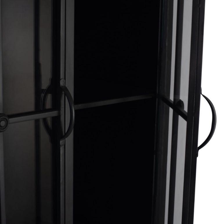 Mooie PTMD Cave black iron cabinet high