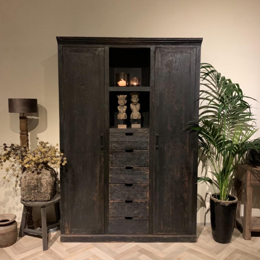 Opbergkast Block Black 