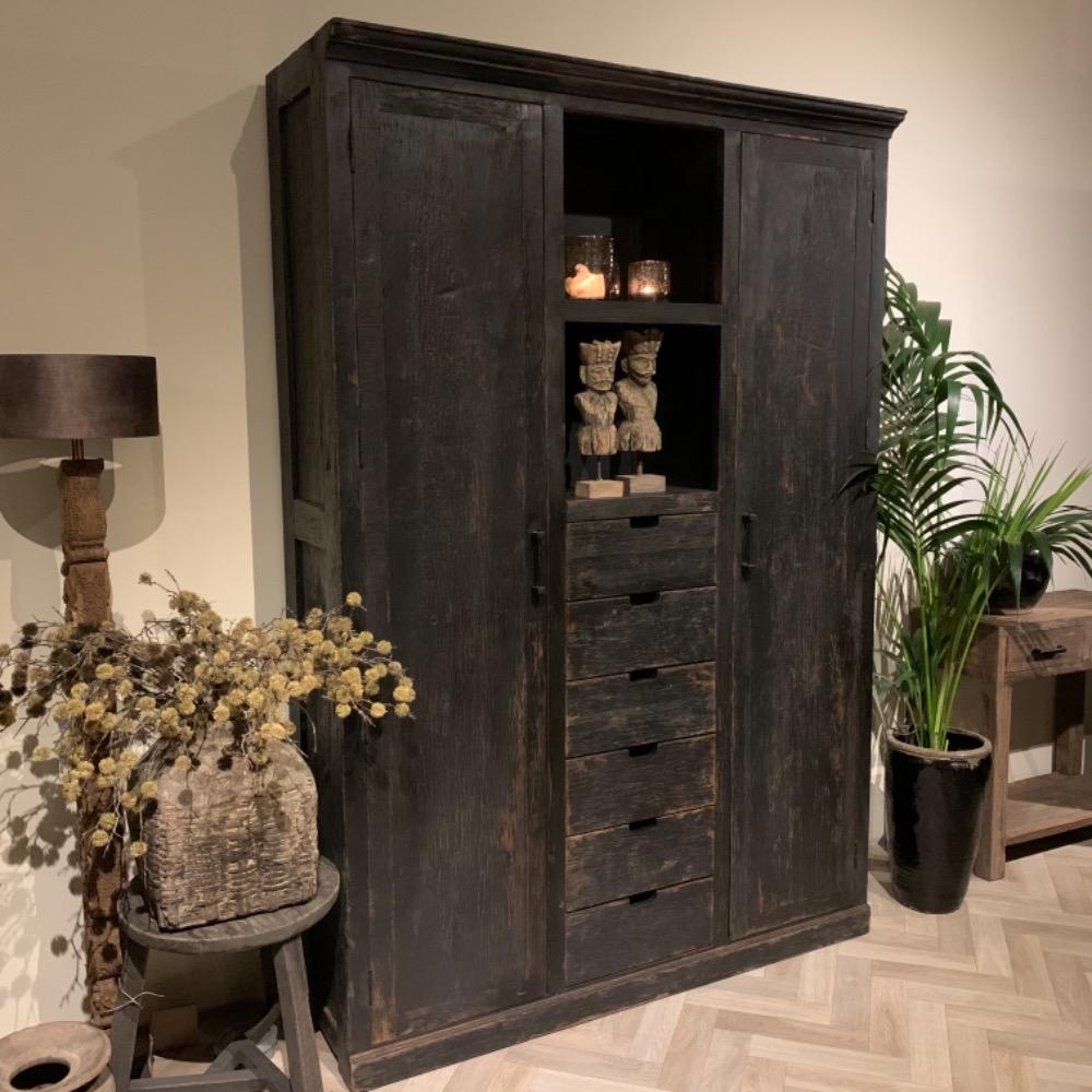 Opbergkast Block Black 