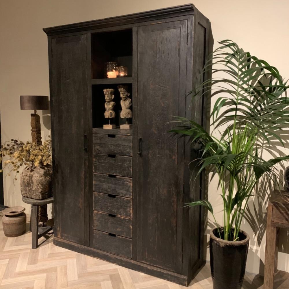 Opbergkast Block Black 