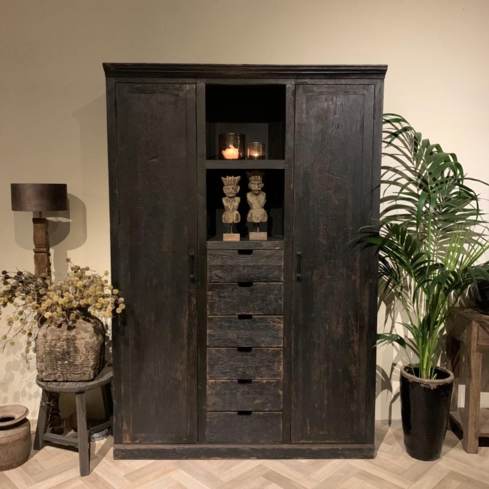 Opbergkast Block Black 