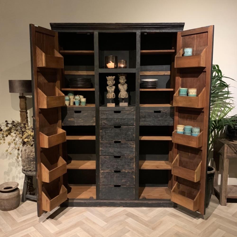 Opbergkast Block Black 