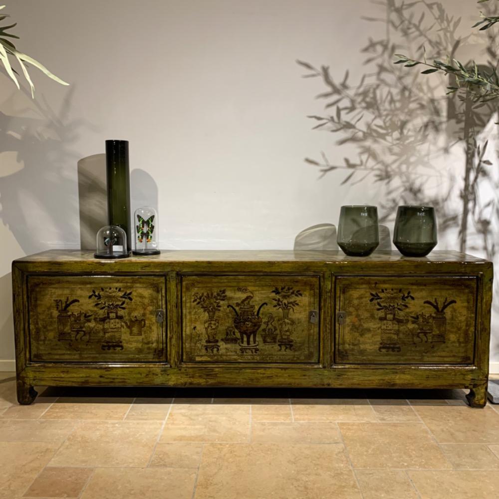 Origineel handgemaakt  Chinees tv meubel hoogglans 