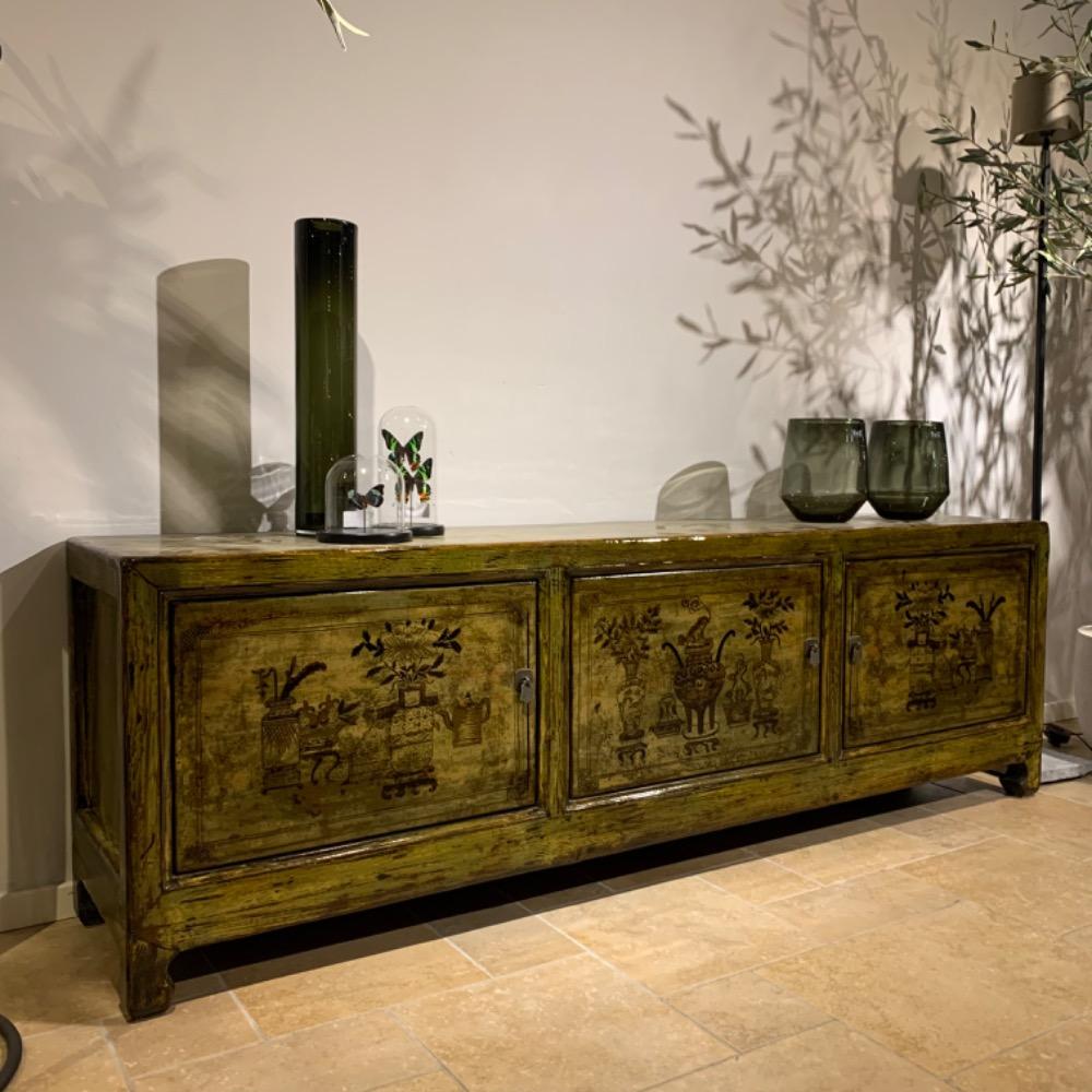 Origineel handgemaakt  Chinees tv meubel hoogglans 