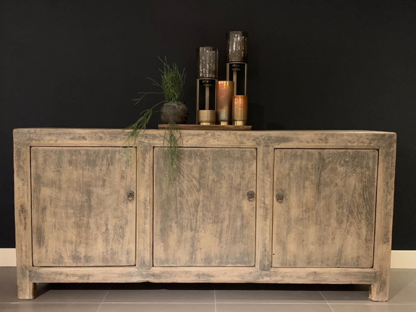 Origineel oud Chinees dressoir 3 deurs