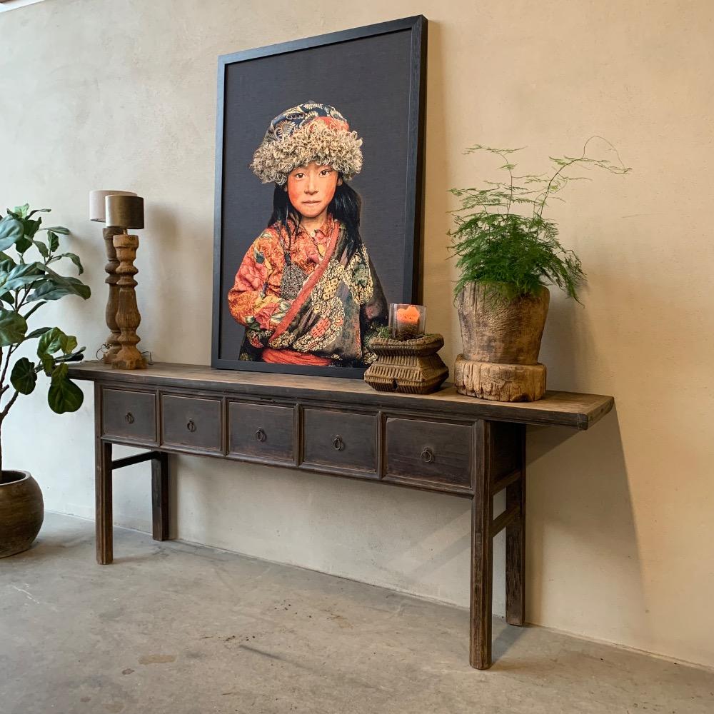Oude Chinese wandtafel