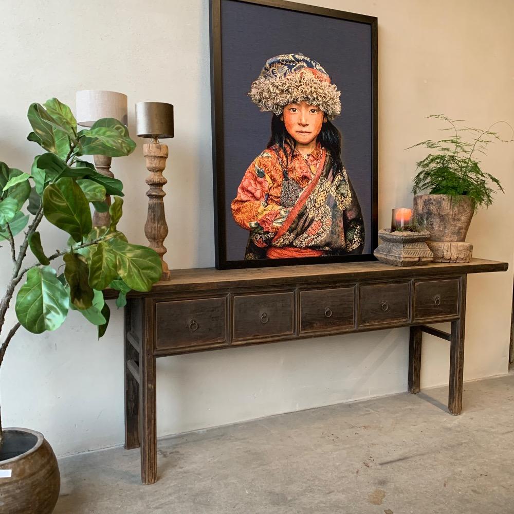 Oude Chinese wandtafel