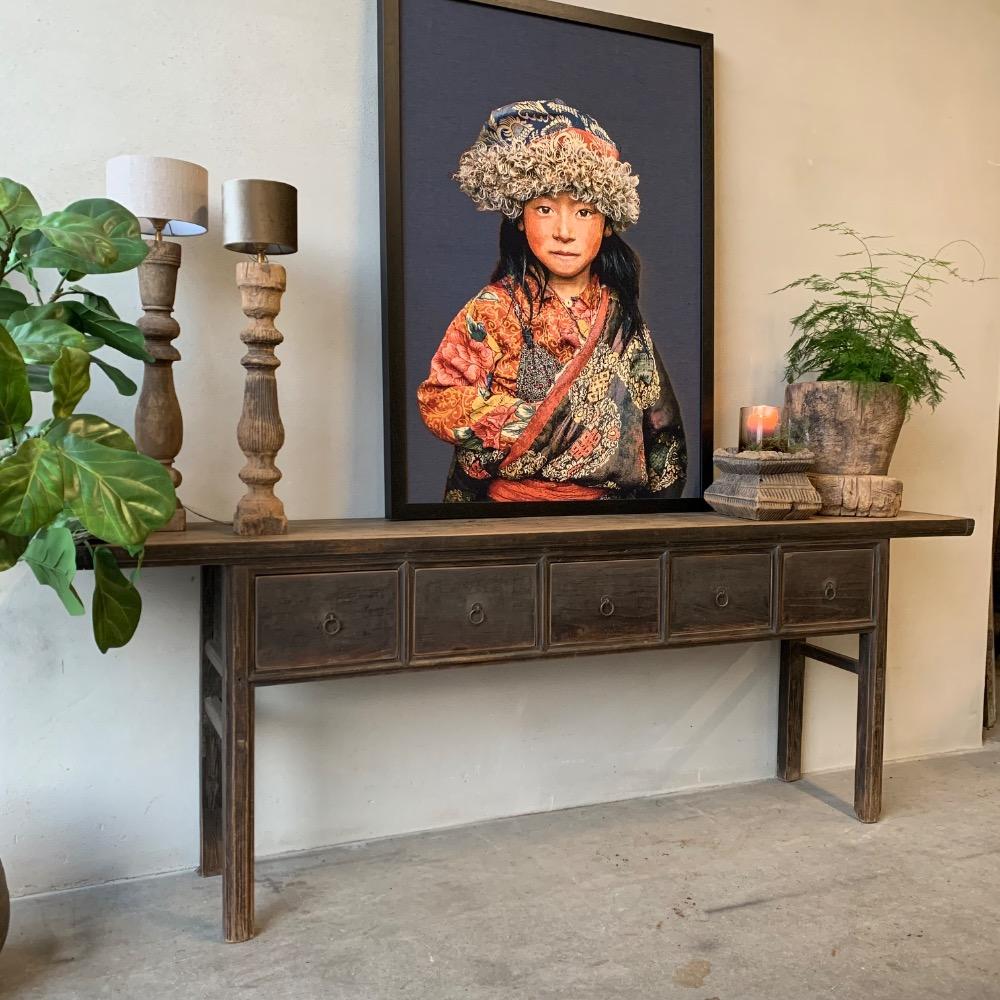 Oude Chinese wandtafel
