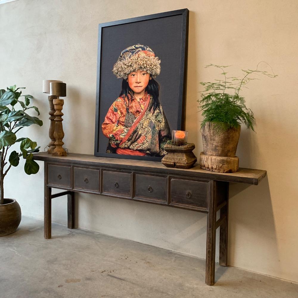 Oude Chinese wandtafel