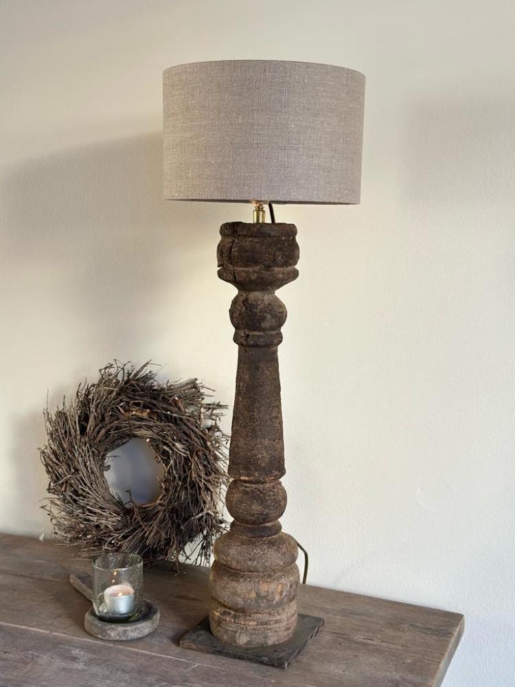 Oude originele baluster lamp