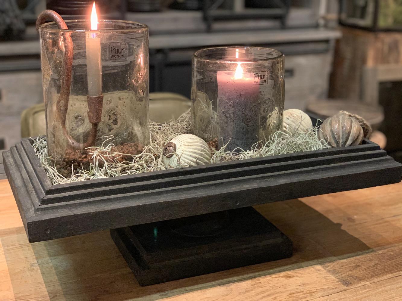 Plateau rechthoek vergrijst 