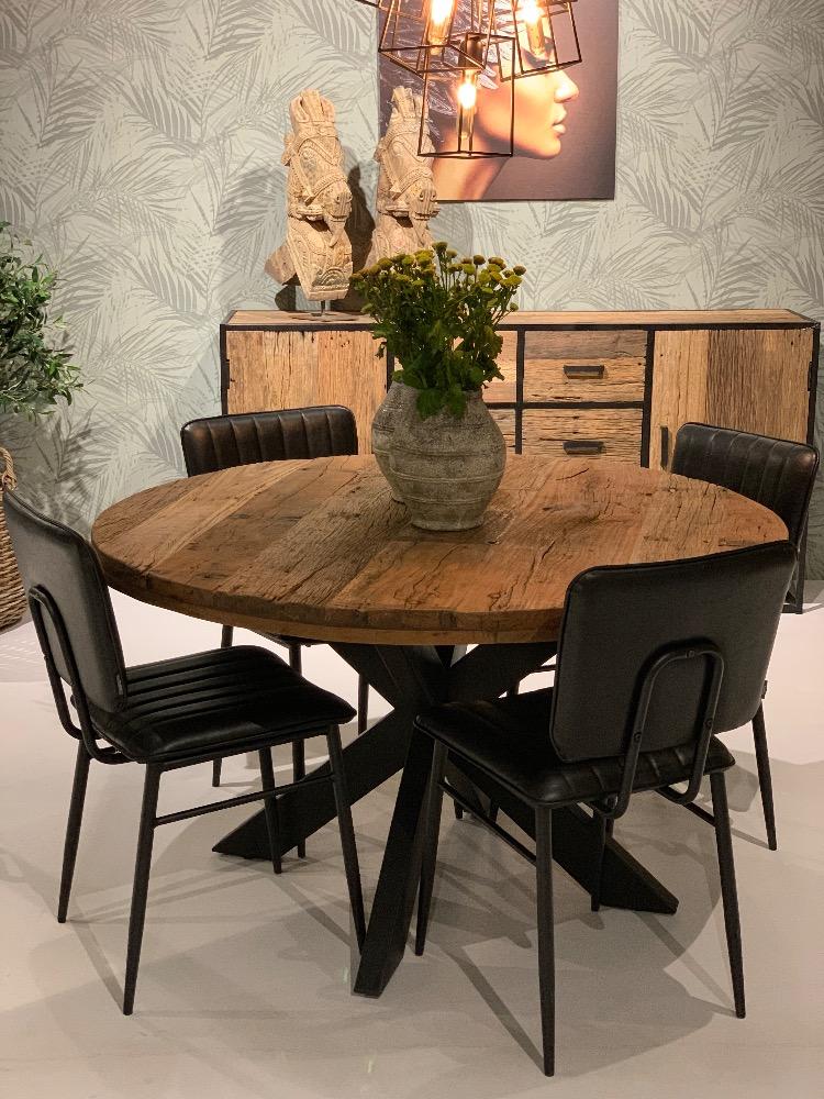 Robuuste ronde eettafel India