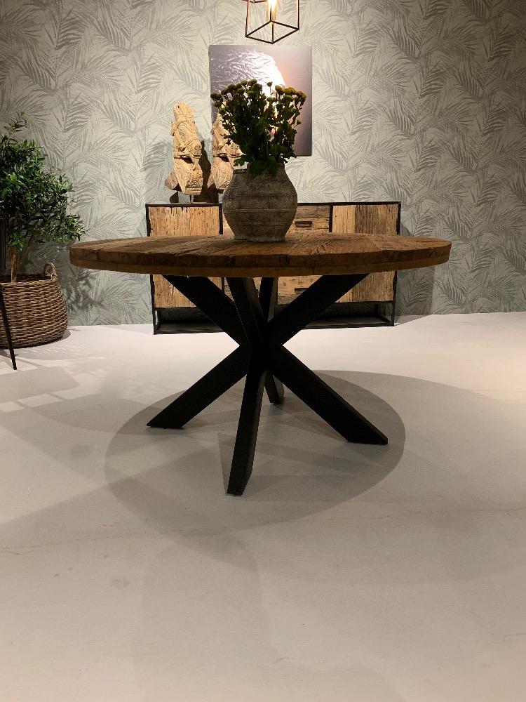 Robuuste ronde eettafel India 