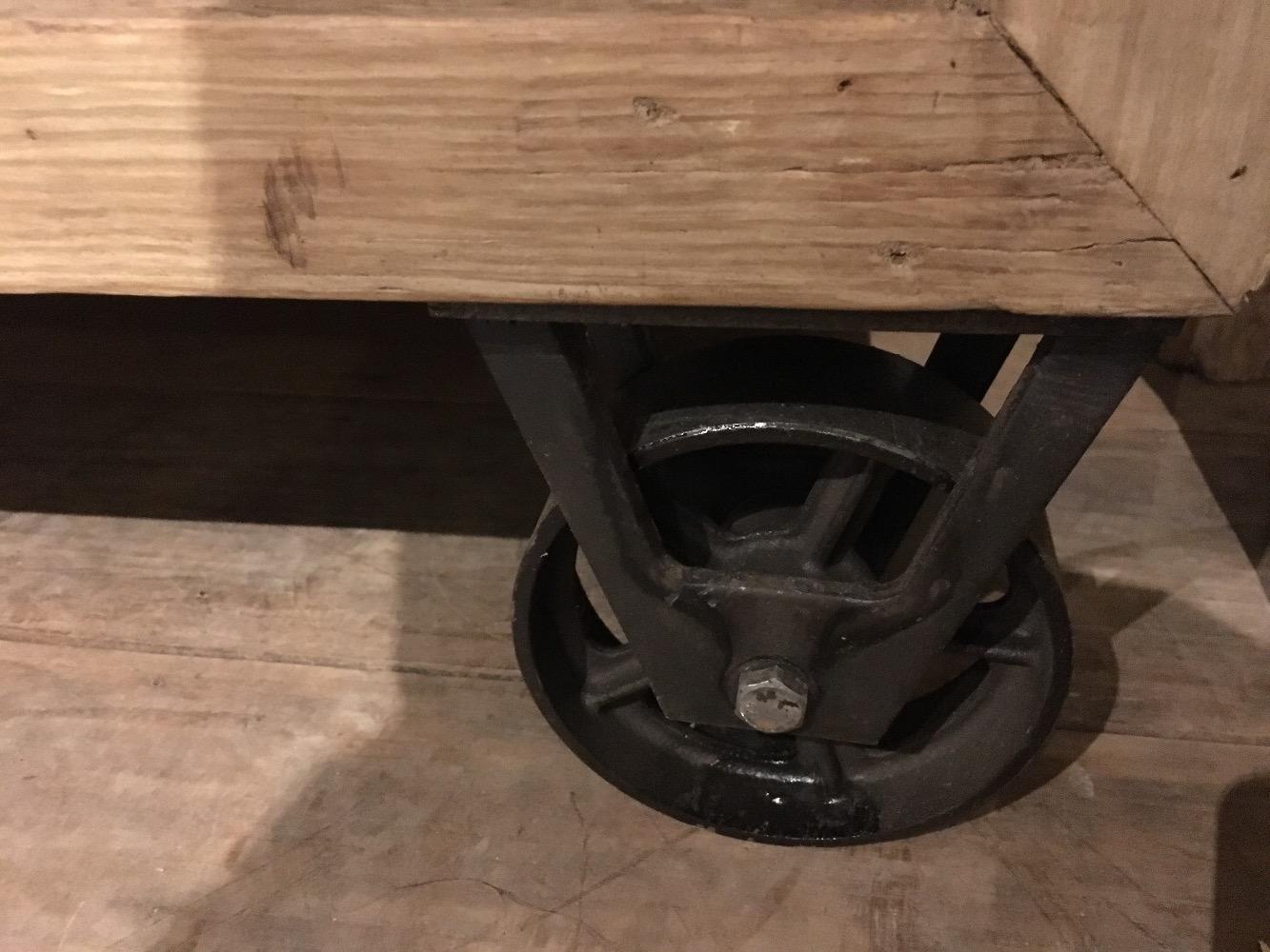 Tv kast Elm op wielen