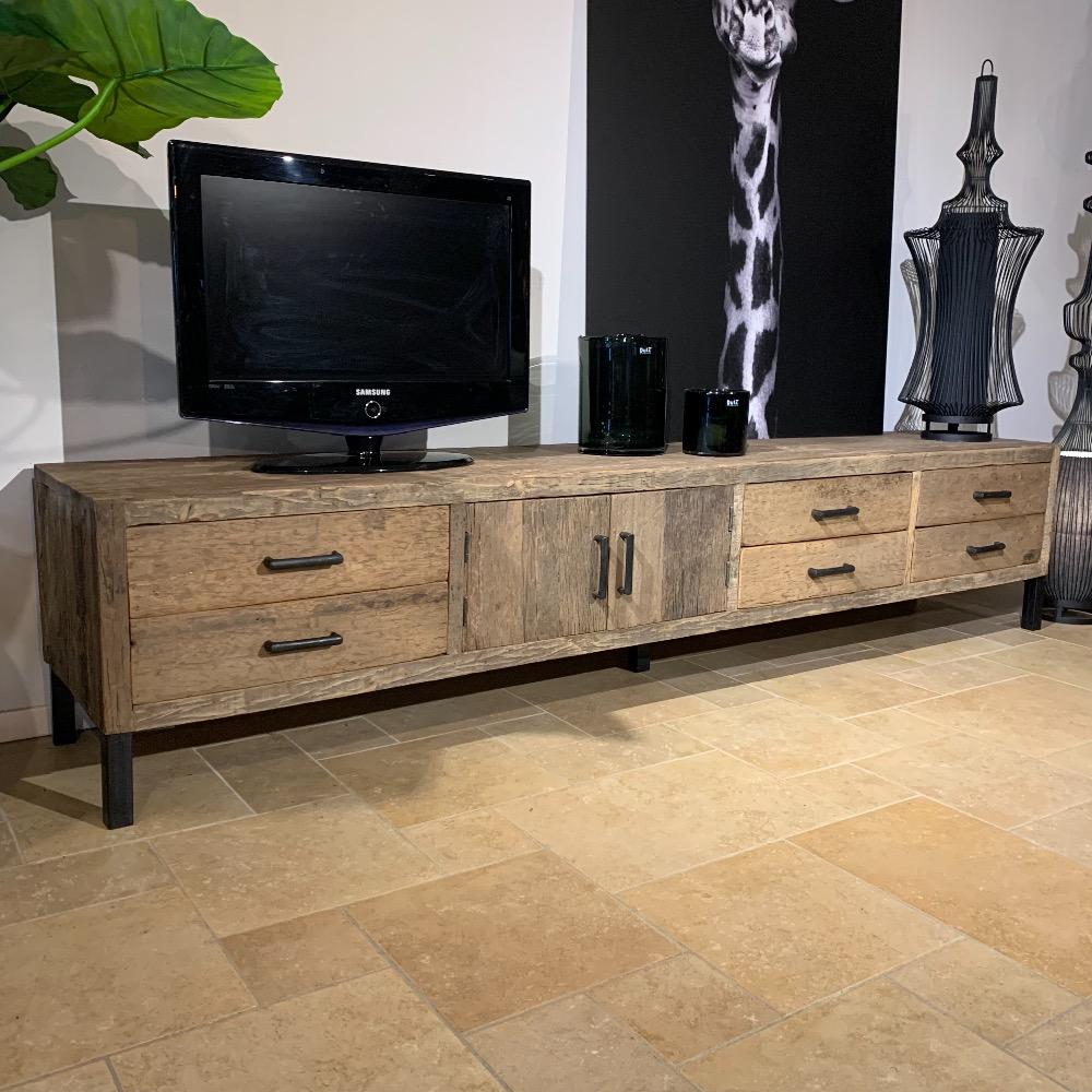Tv meubel met stalen poten 240 cm