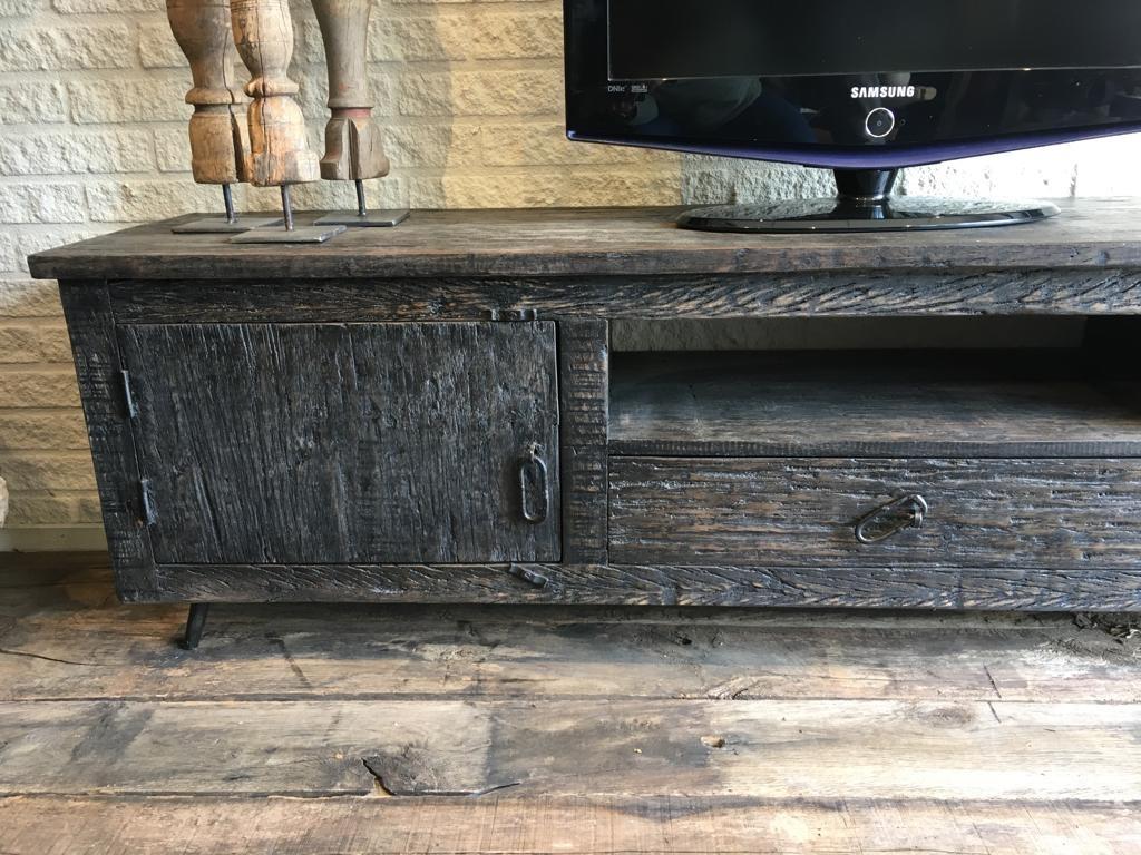 Tv meubel oud zwart
