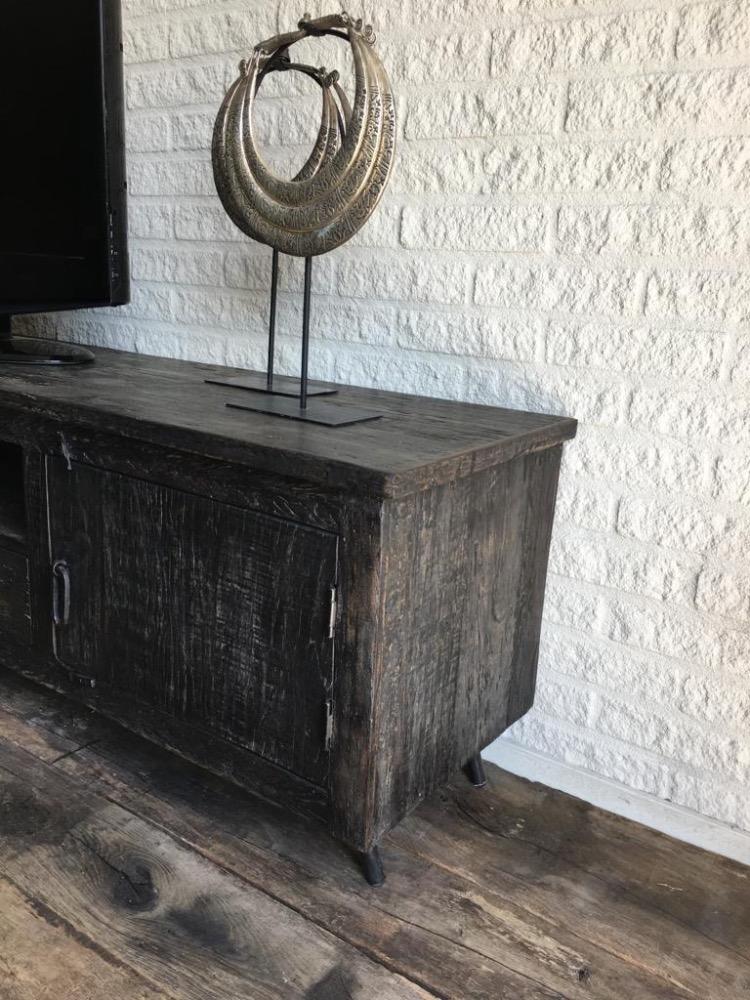 Tv meubel oud zwart