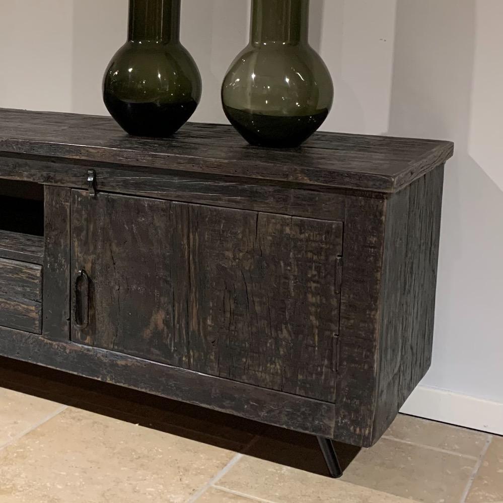 Tv meubel robuust old black 