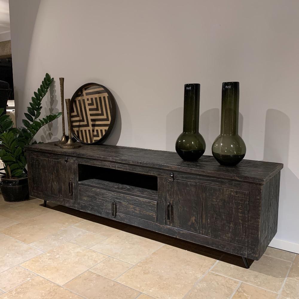 Tv meubel robuust old black 