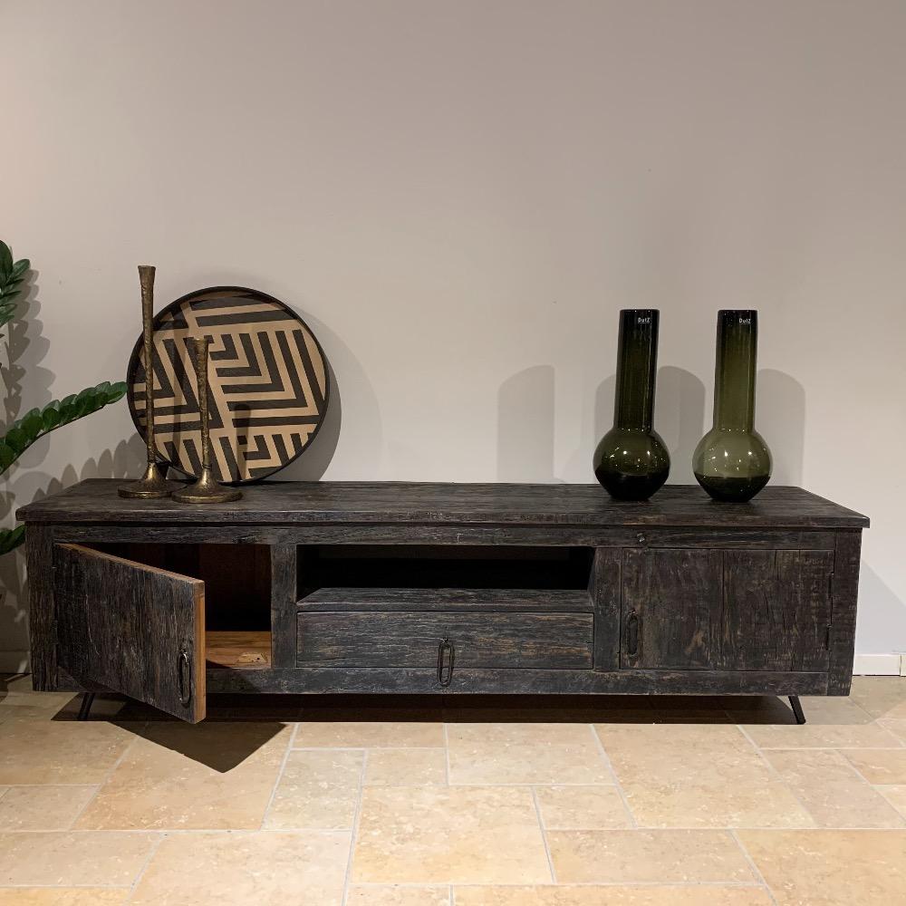 Tv meubel robuust old black 
